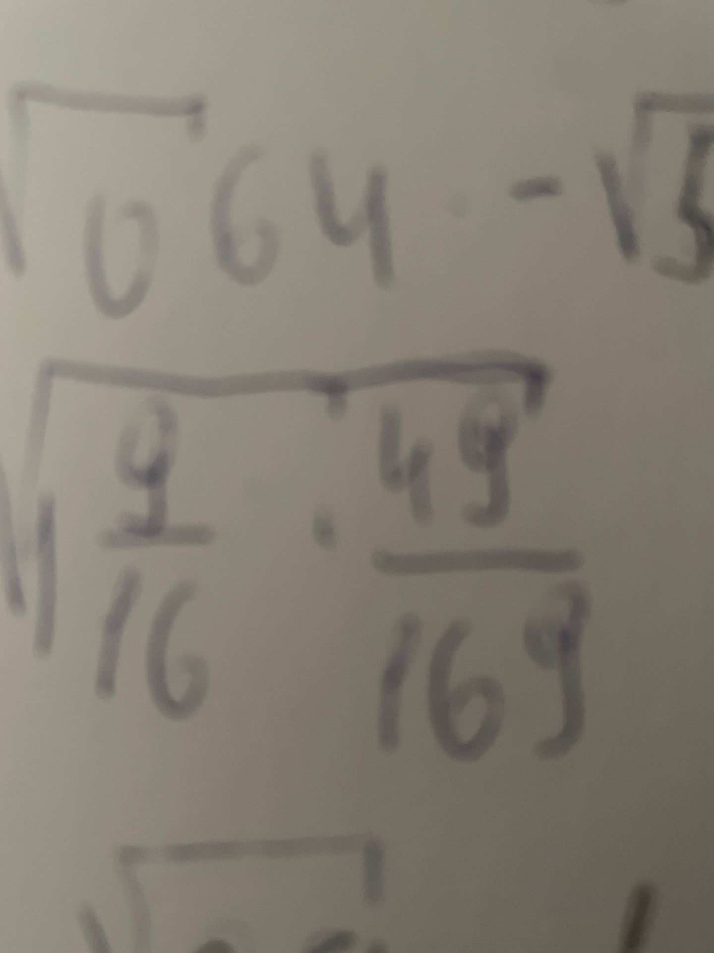 Фото задания: Calculate the following expressions: $\sqrt{64} - \sqrt{5}$ and $\sqrt{\frac{9}{16} : \frac{49}{169}}$