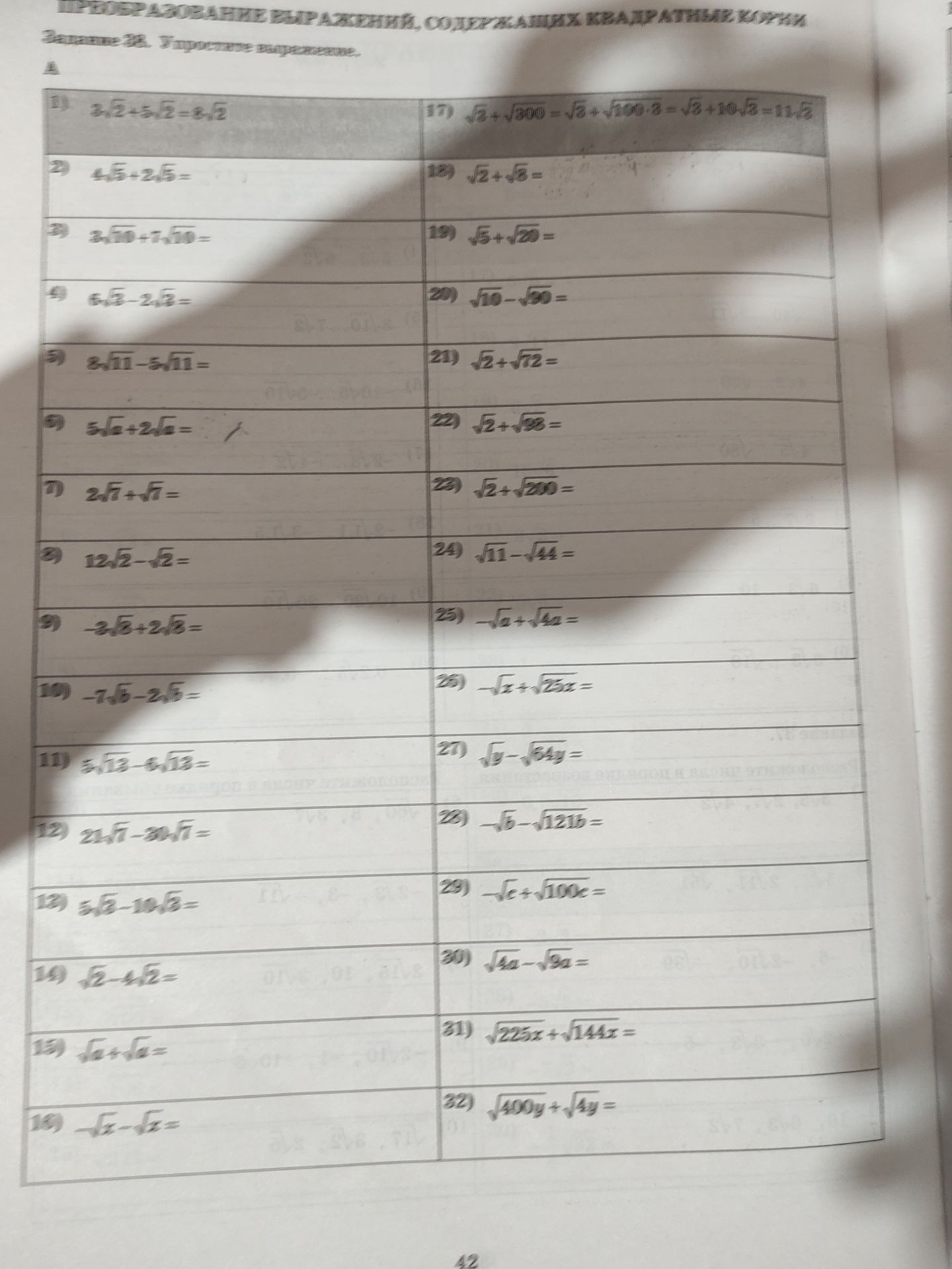 Фото задания: 1. 3\(\sqrt{2}\) + 5\(\sqrt{2}\) - 8\(\sqrt{2}\)