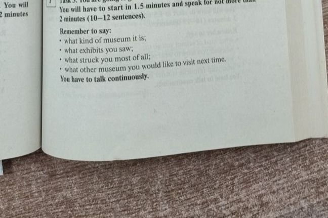 Фото задания: Task 3. You are going to give a talk. You will have to start in 1.5 minutes and speak for not more than 2 minutes (10–12…