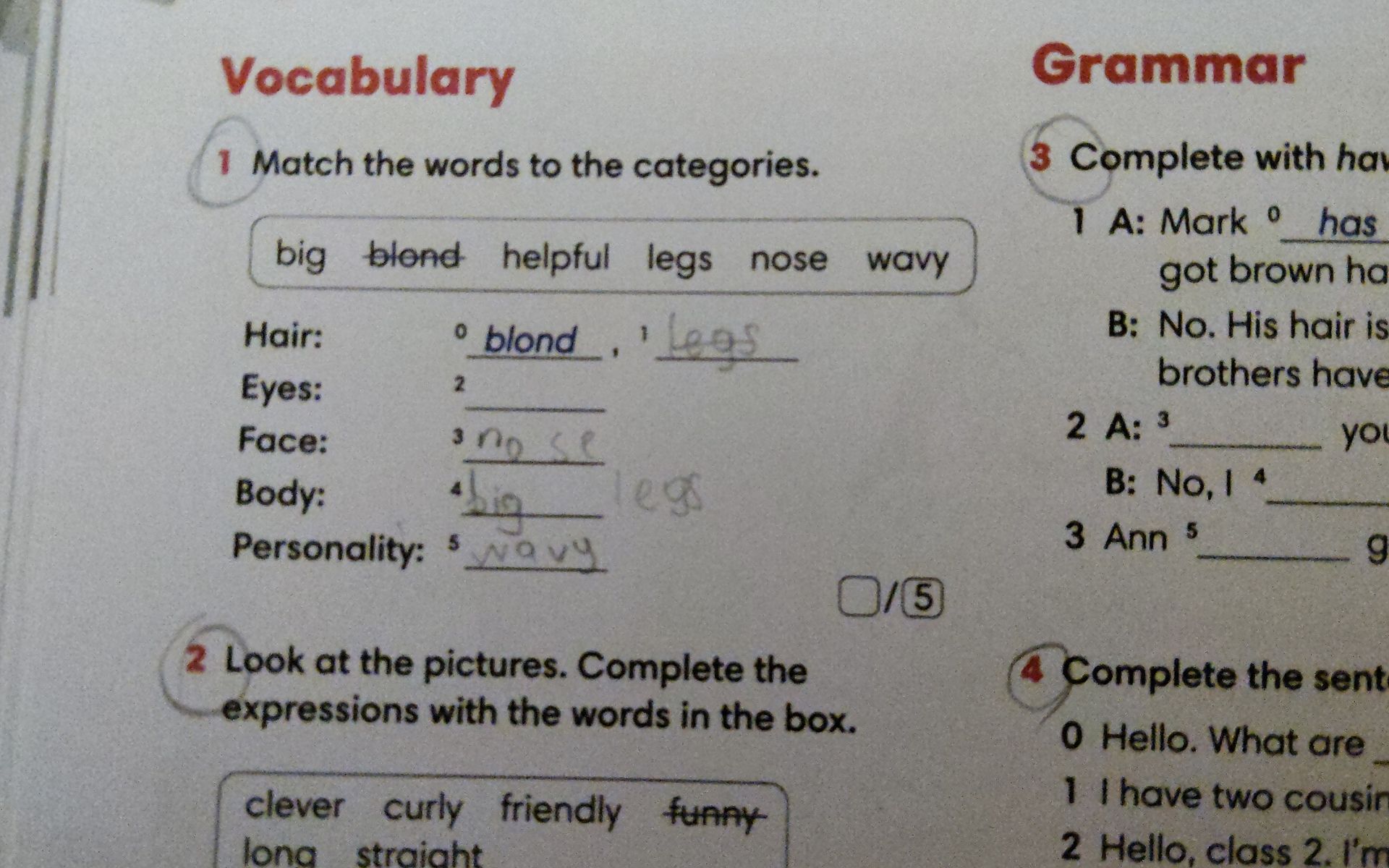 Фото задания: Vocabulary: 1 Match the words to the categories.