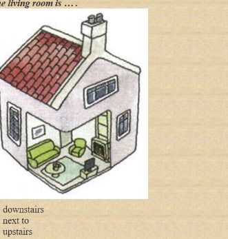 Фото задания: The living room is ....