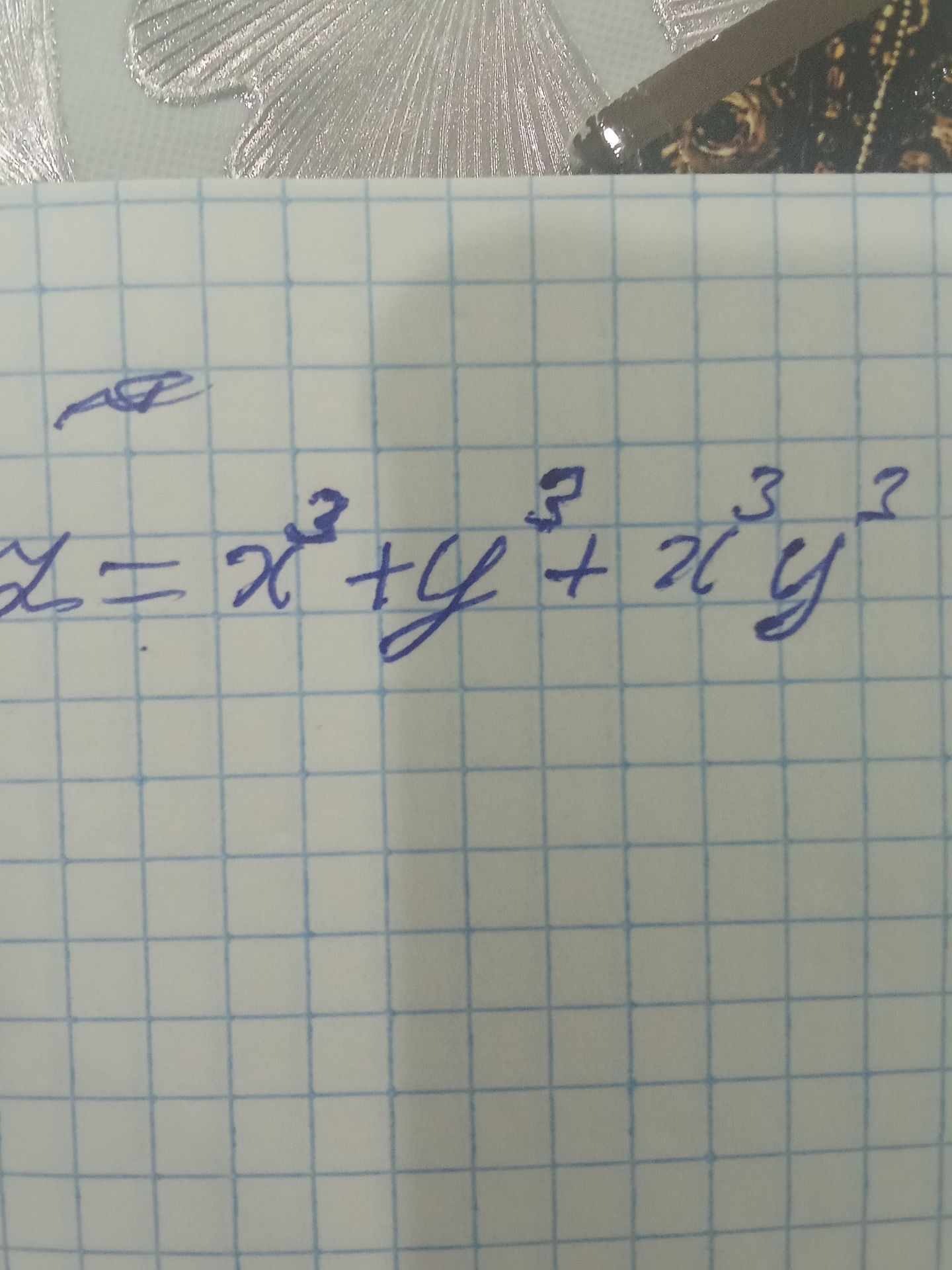 Фото задания: z=x^3+y^3+xy