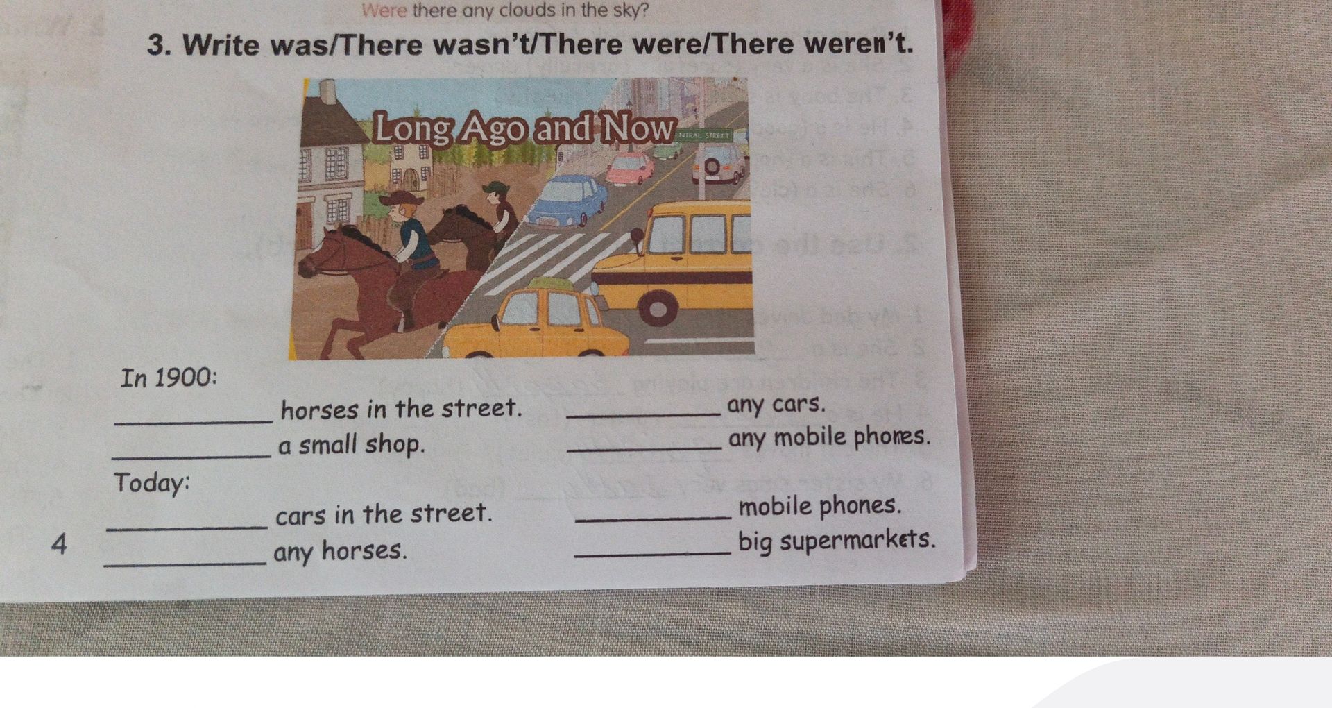 Фото задания: 3. Write was/There wasn't/There were/There weren't.