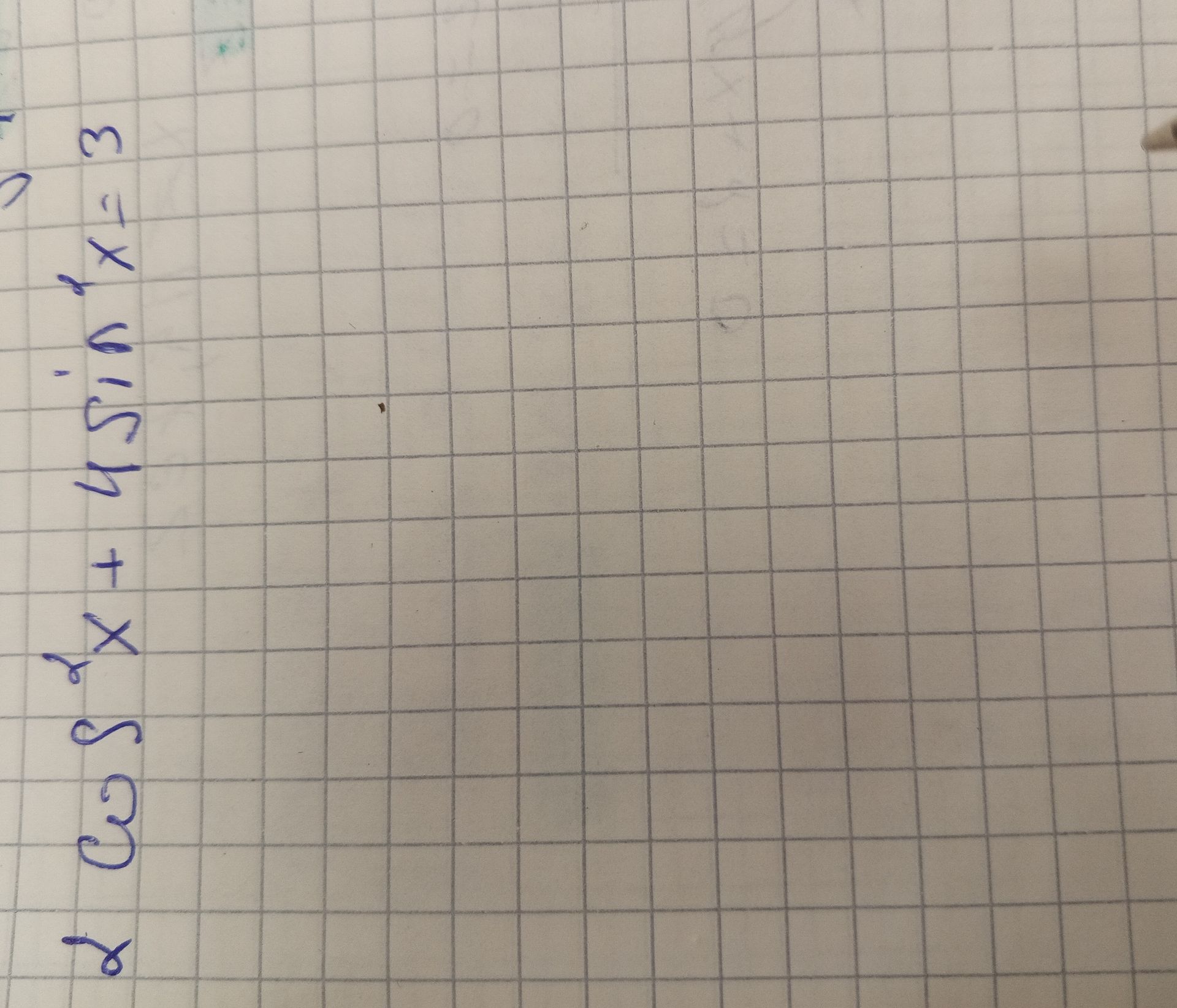 Фото задания: 2 cos^2 x + 4 sin^2 x = 3