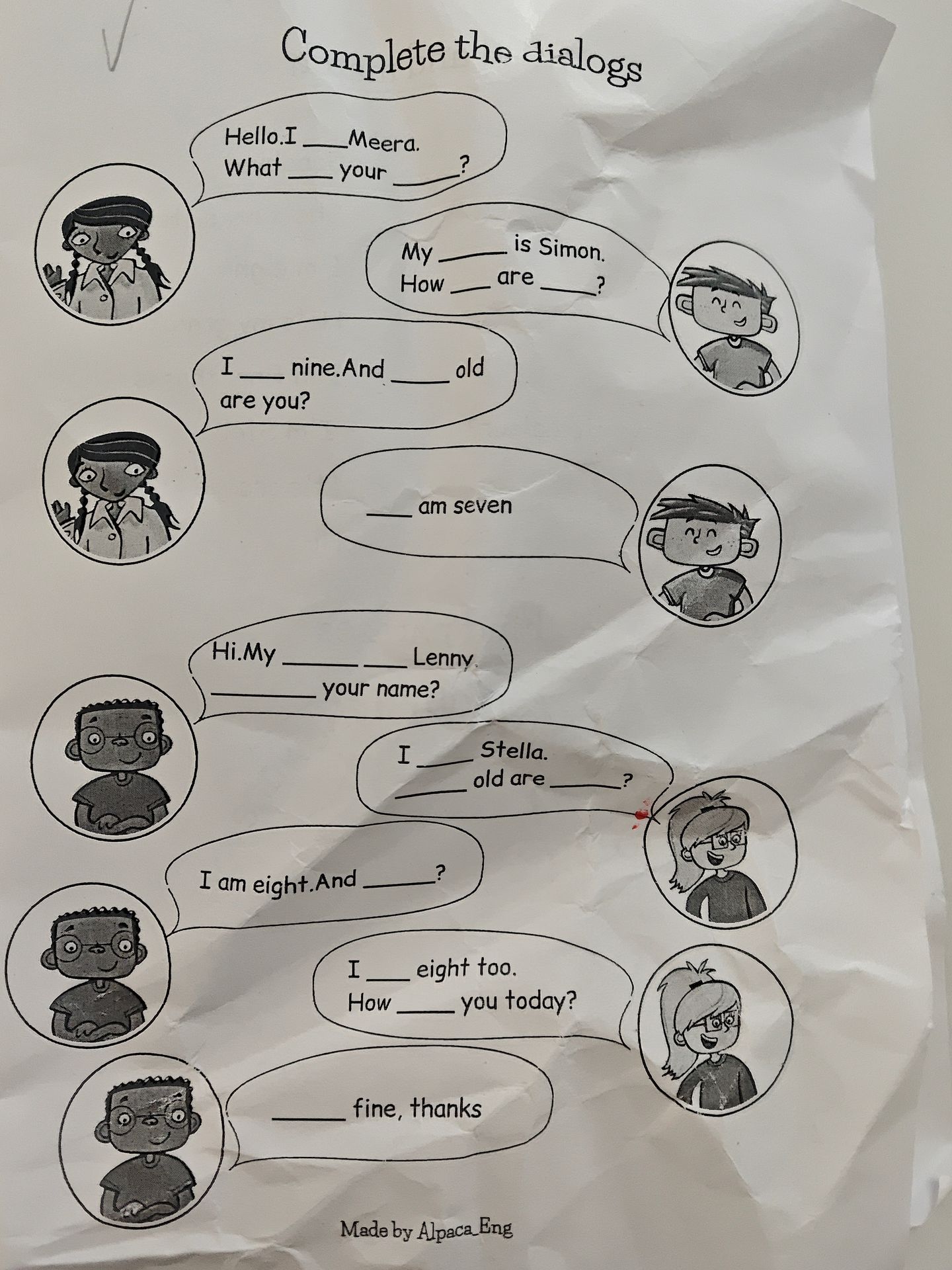 Фото задания: Complete the dialogs