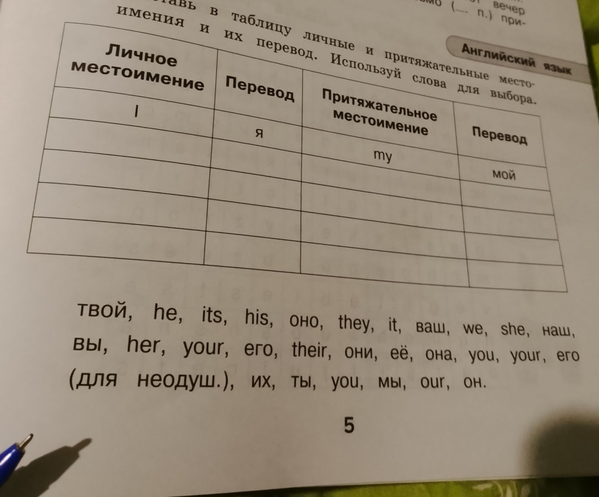 Фото задания