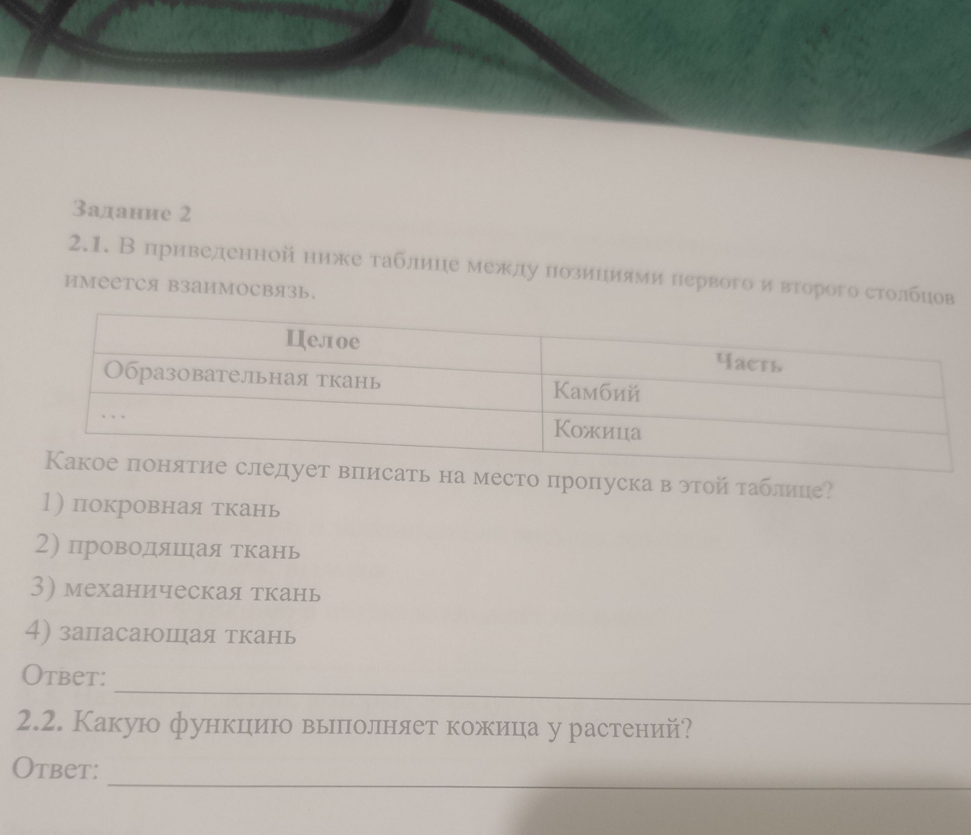 Фото задания