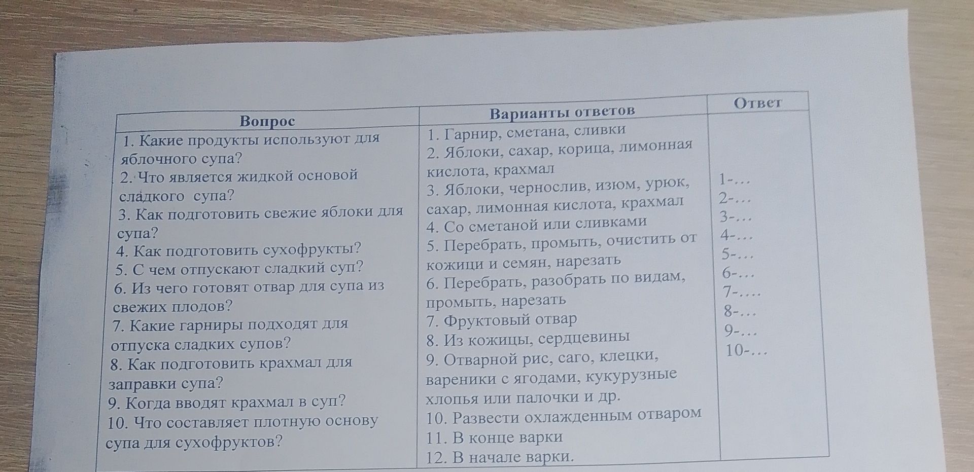 Фото задания