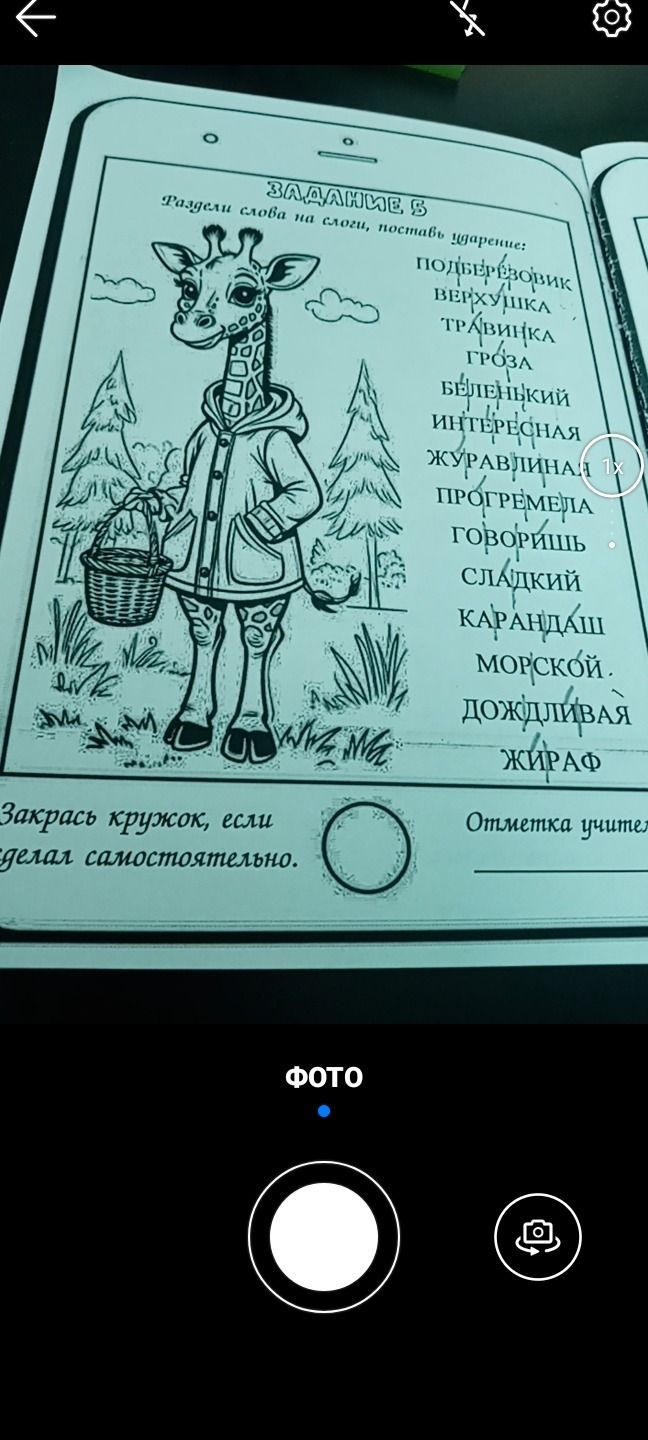 Фото задания