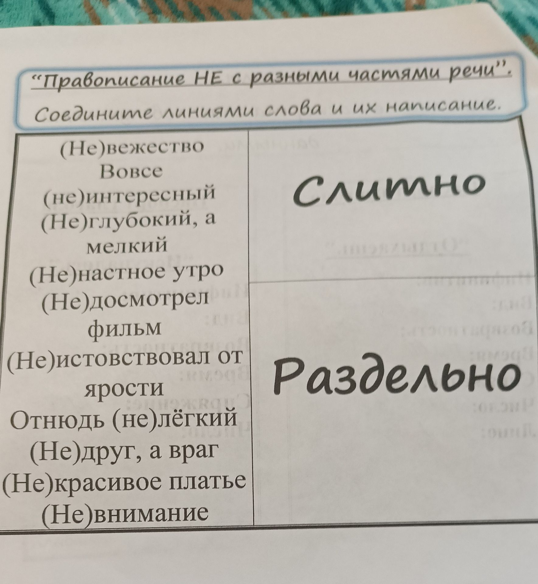 Фото задания