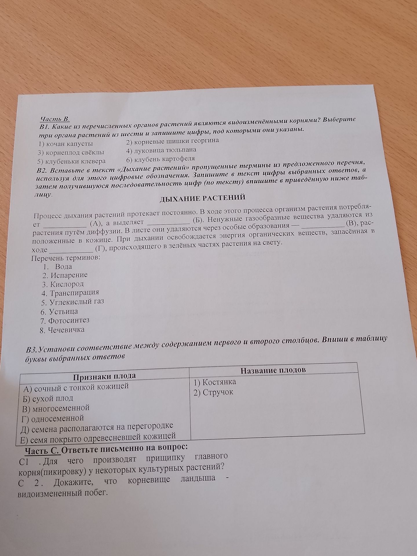 Фото задания