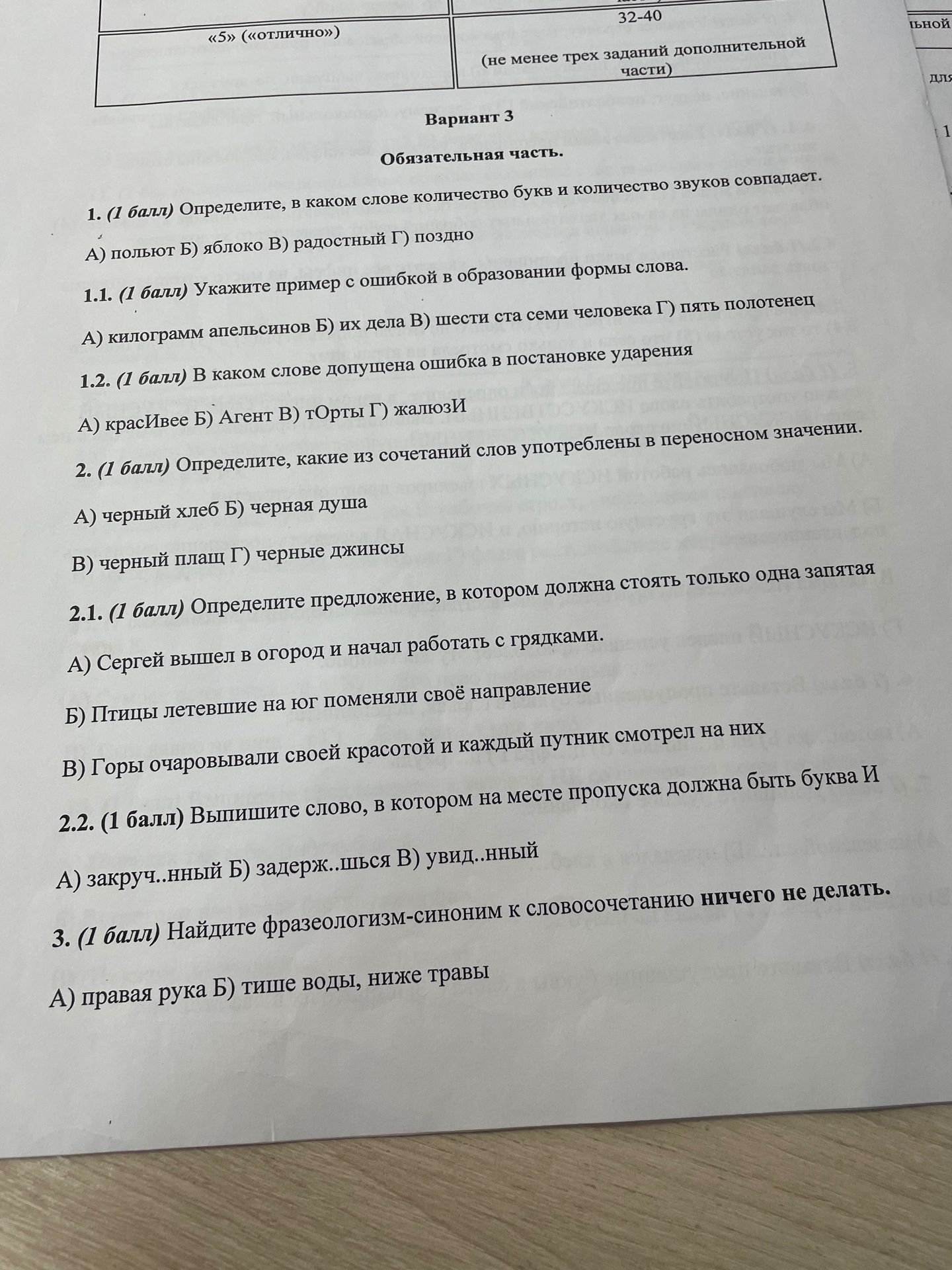 Фото задания