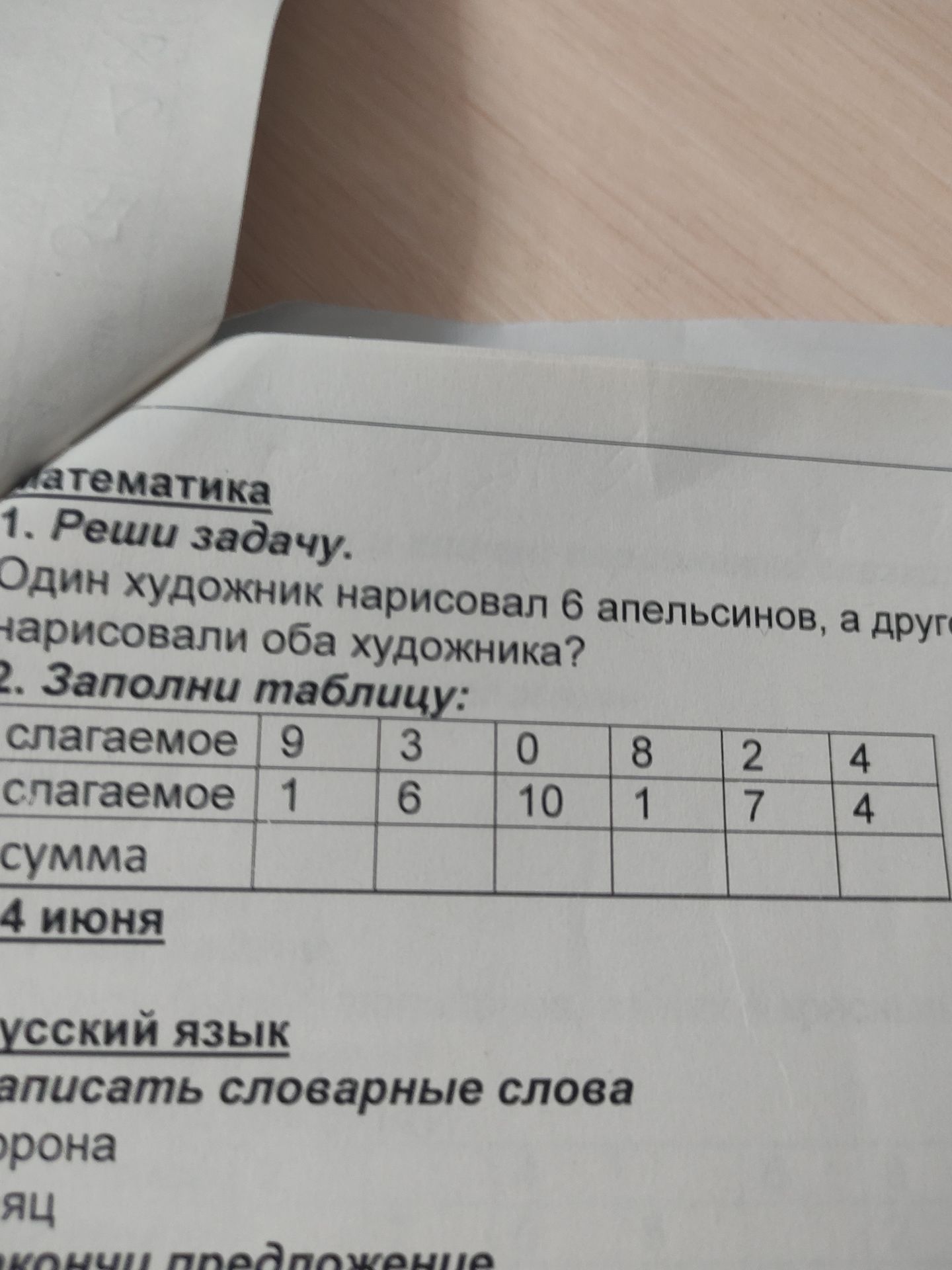 Фото задания