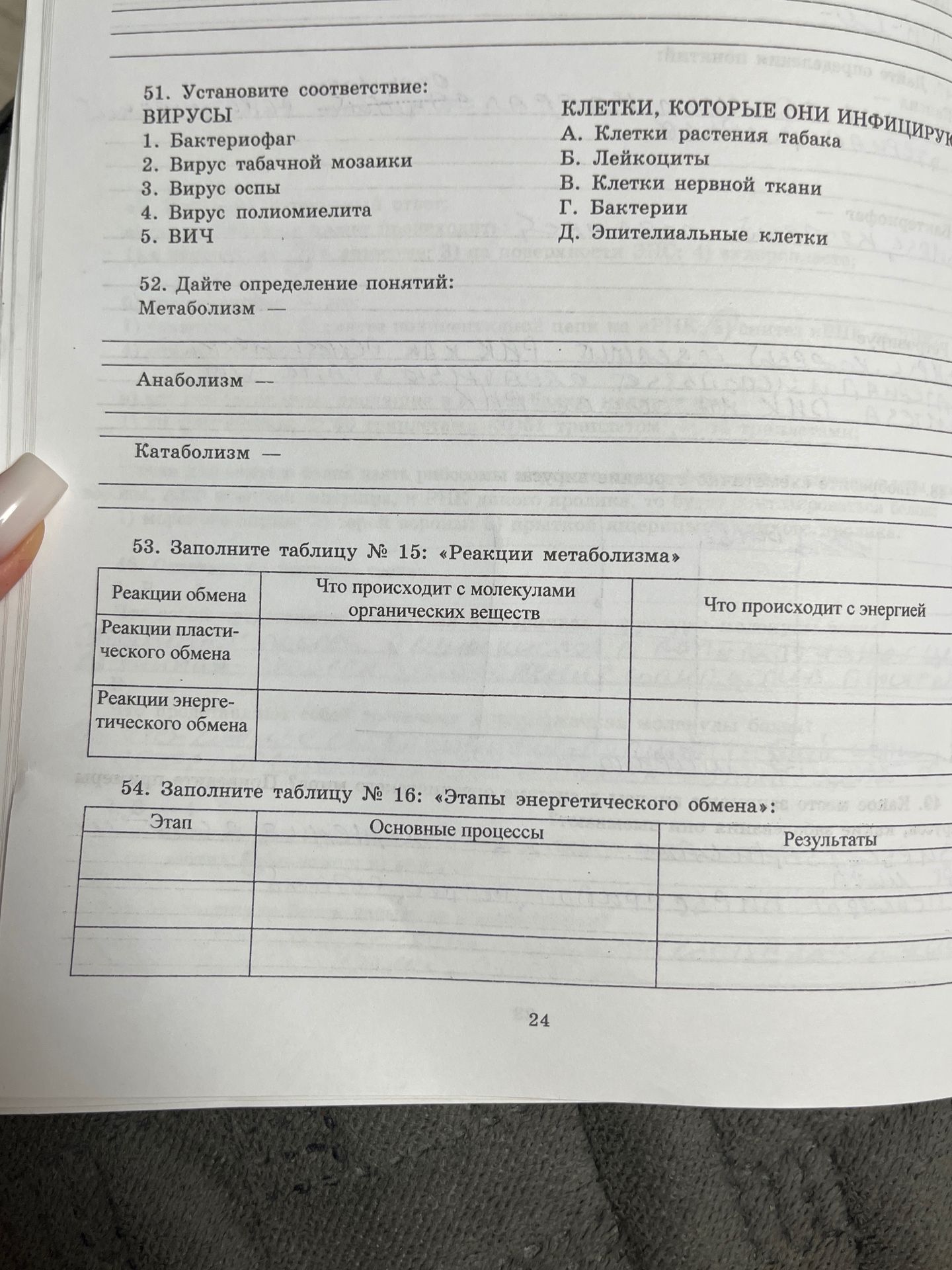 Фото задания: 51. Установите соответствие: ВИРУСЫ