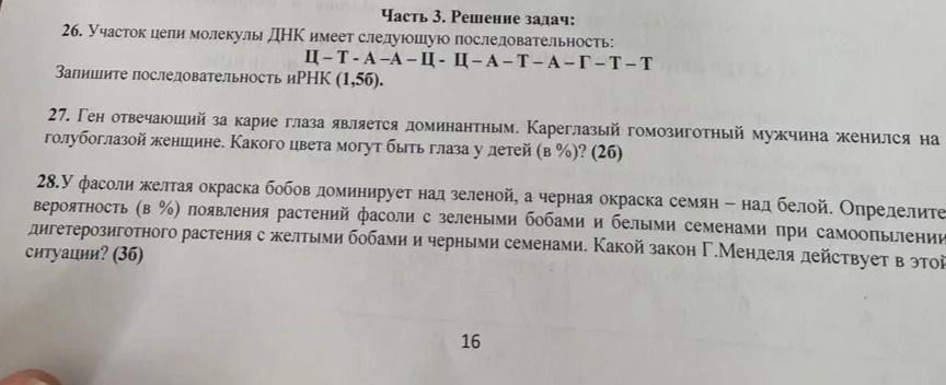 Фото задания