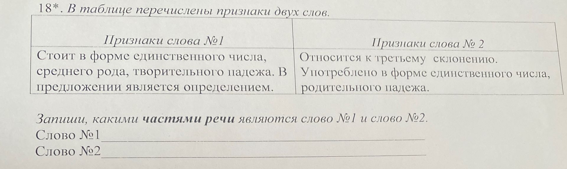 Фото задания