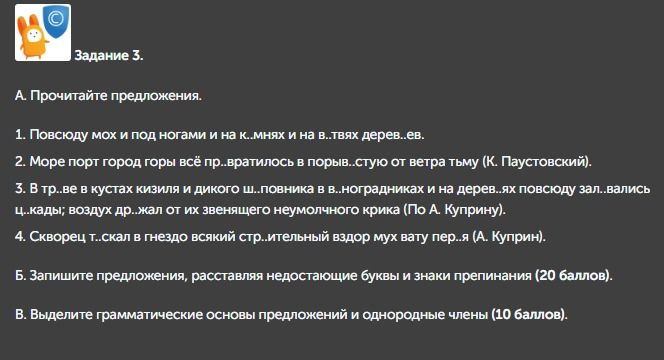 Фото задания