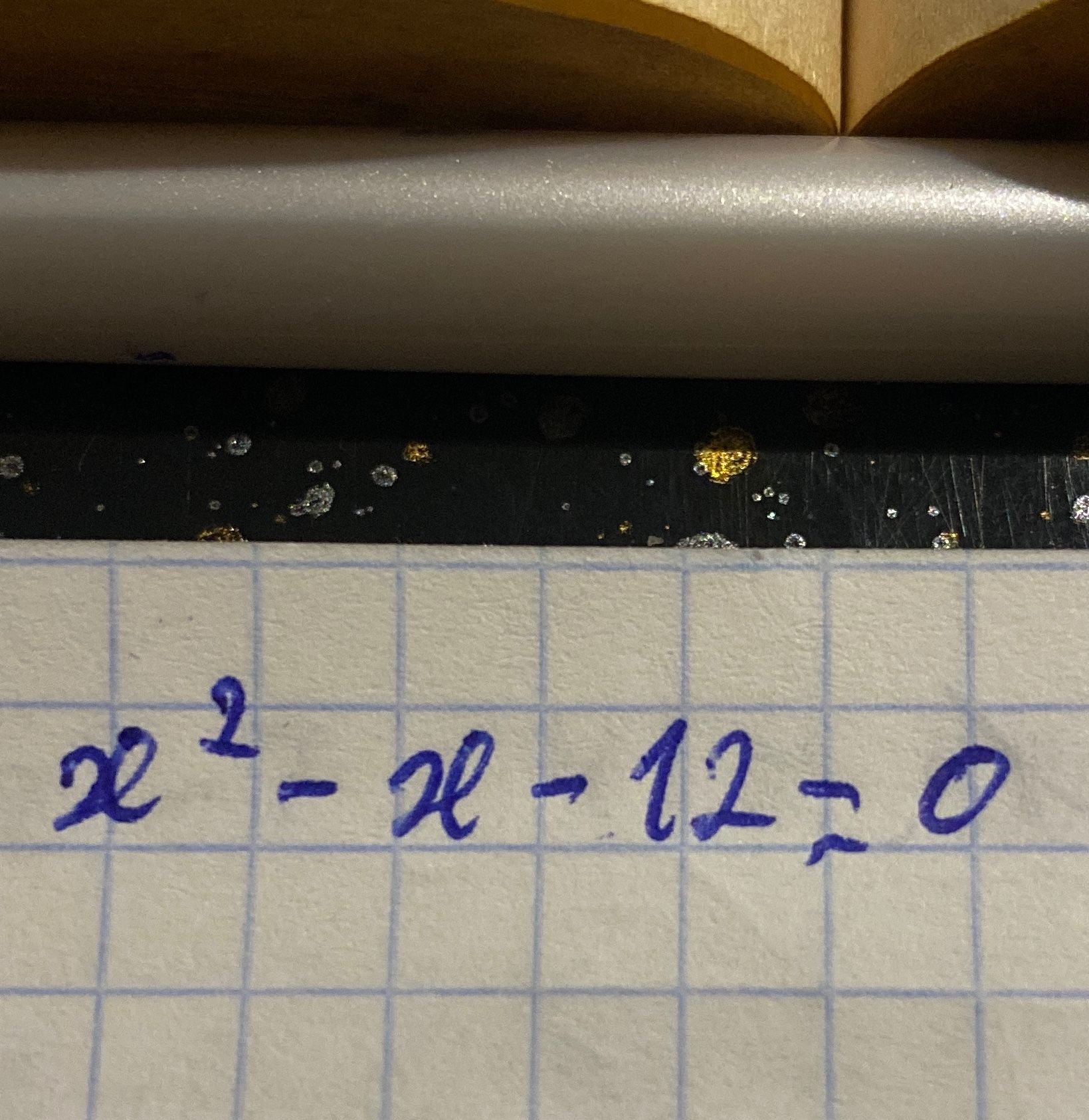 Фото задания: x^2 - x - 12 = 0