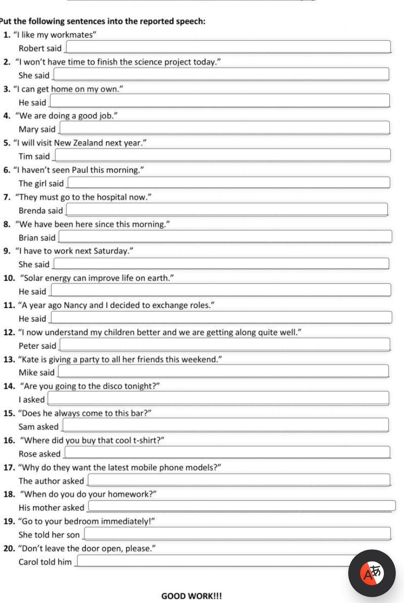 Фото задания: 18. "When do you do your homework?"
