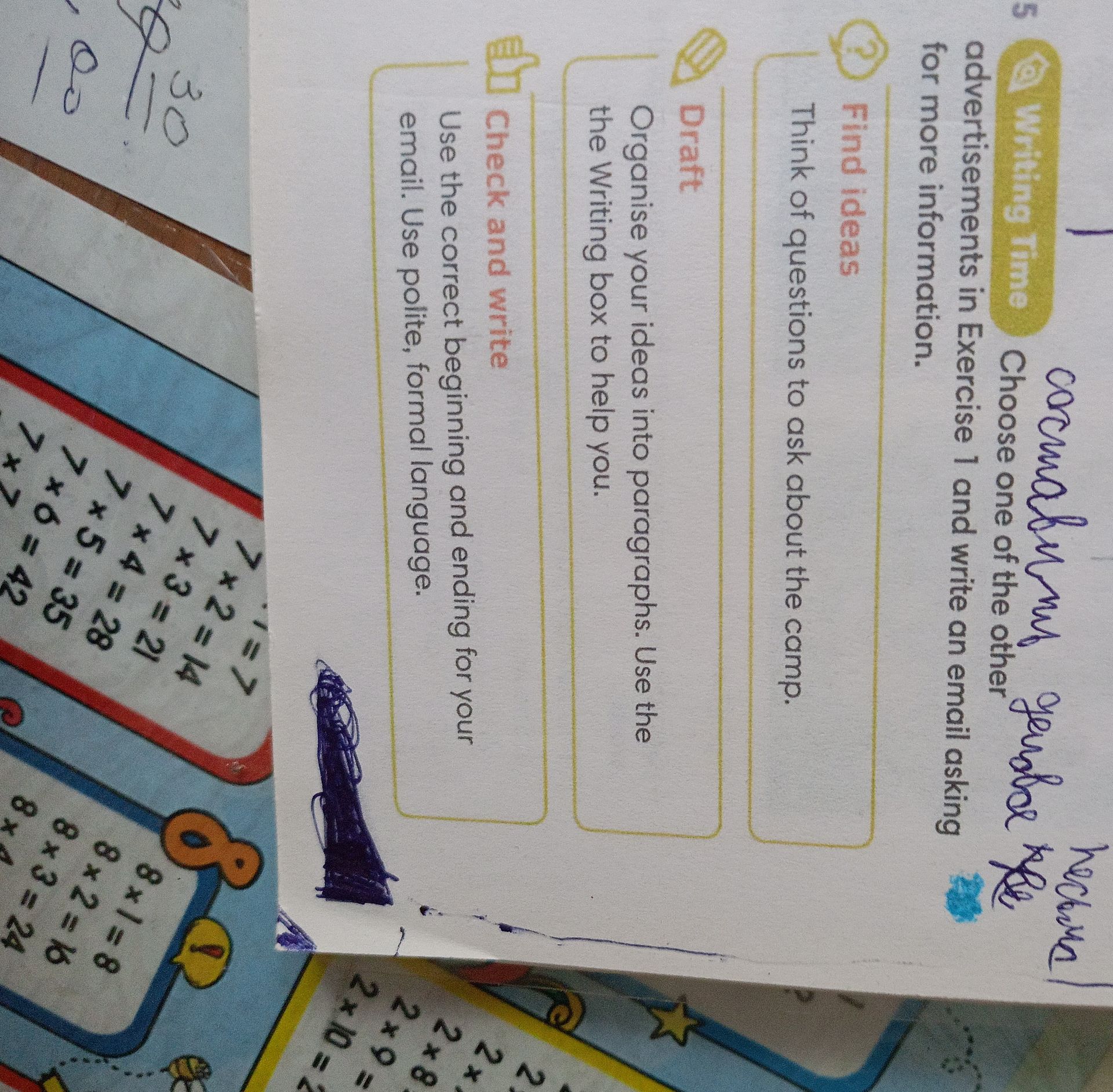 Фото задания: Check and write: Use the correct beginning and ending for your email. Use polite, formal language.
