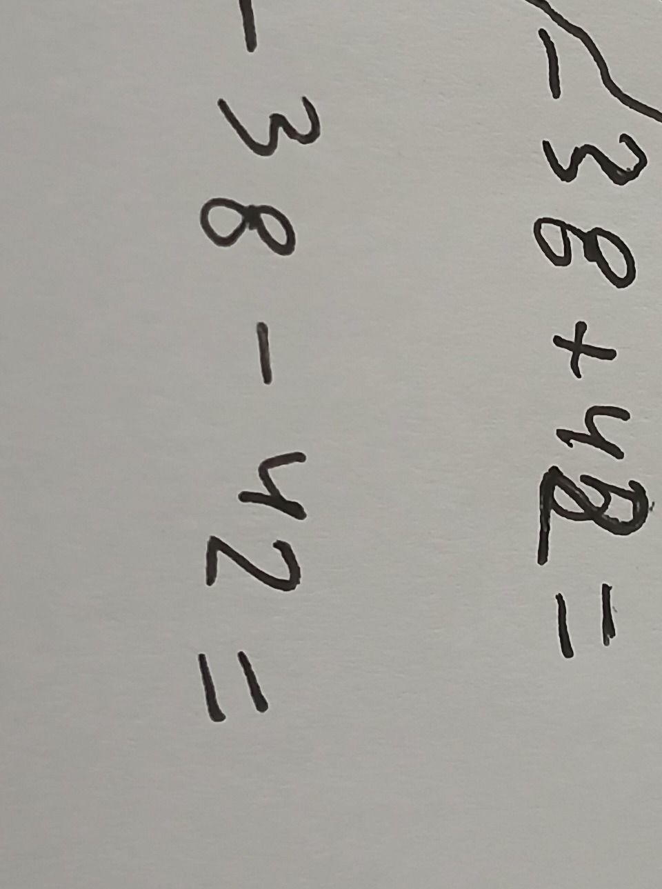 Фото задания: Calculate 38 + 42.