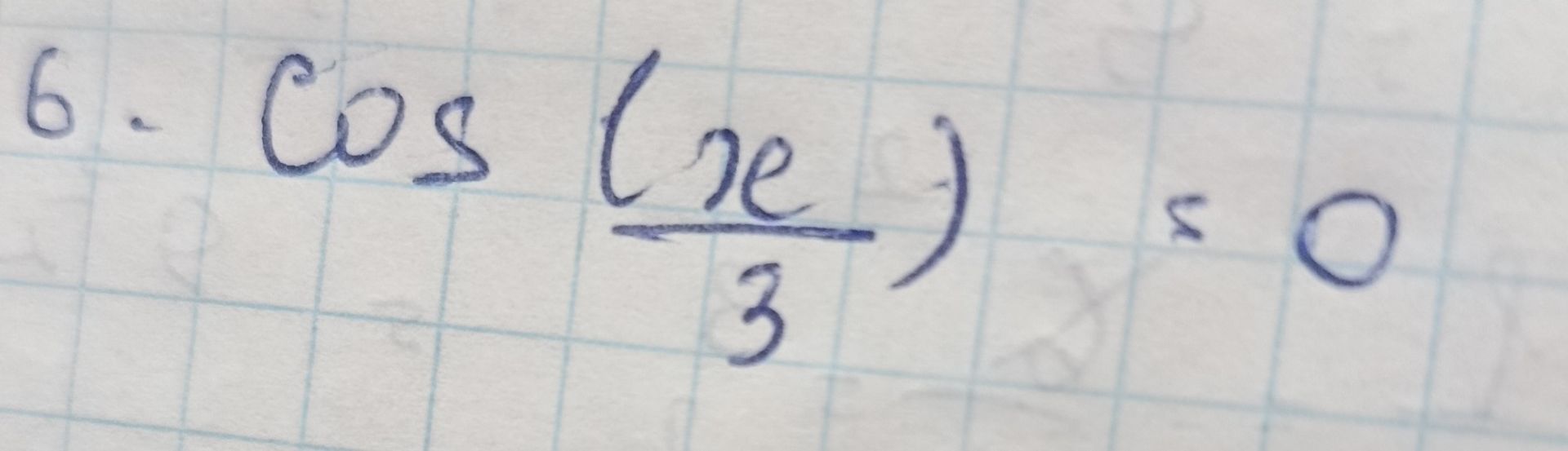 Фото задания: 6. cos (x/3) = 0
