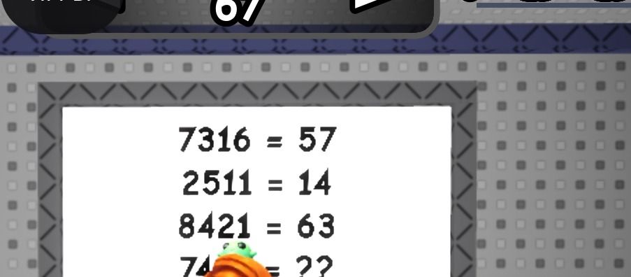 Фото задания: 7316 = 57 2511 = 14 8421 = 63 74?? = ??