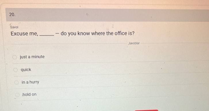 Фото задания: Excuse me, ____ - do you know where the office is?