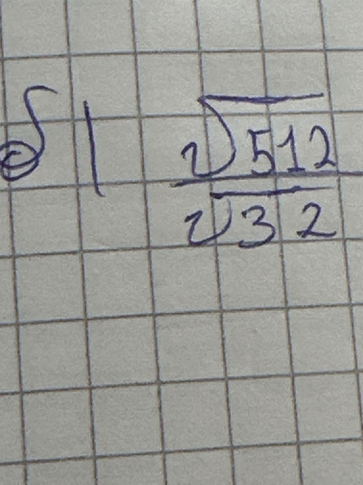Фото задания: Simplify the expression: \(\sqrt[3]{\frac{512}{32}}\)