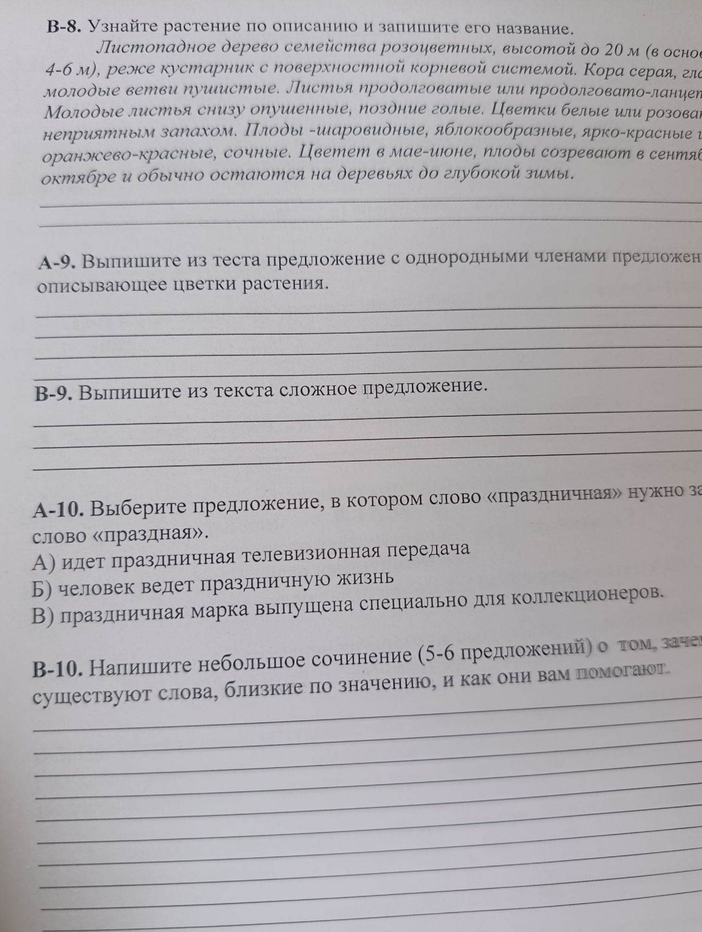 Фото задания