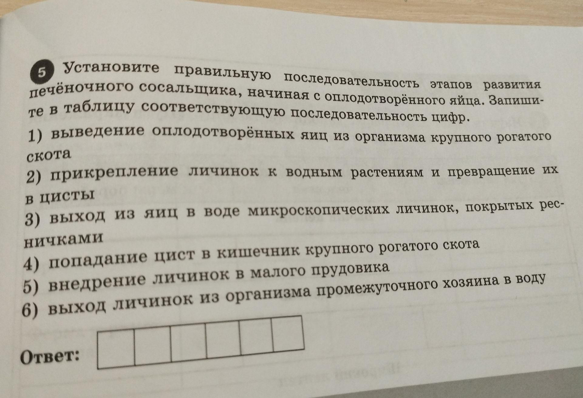 Фото задания