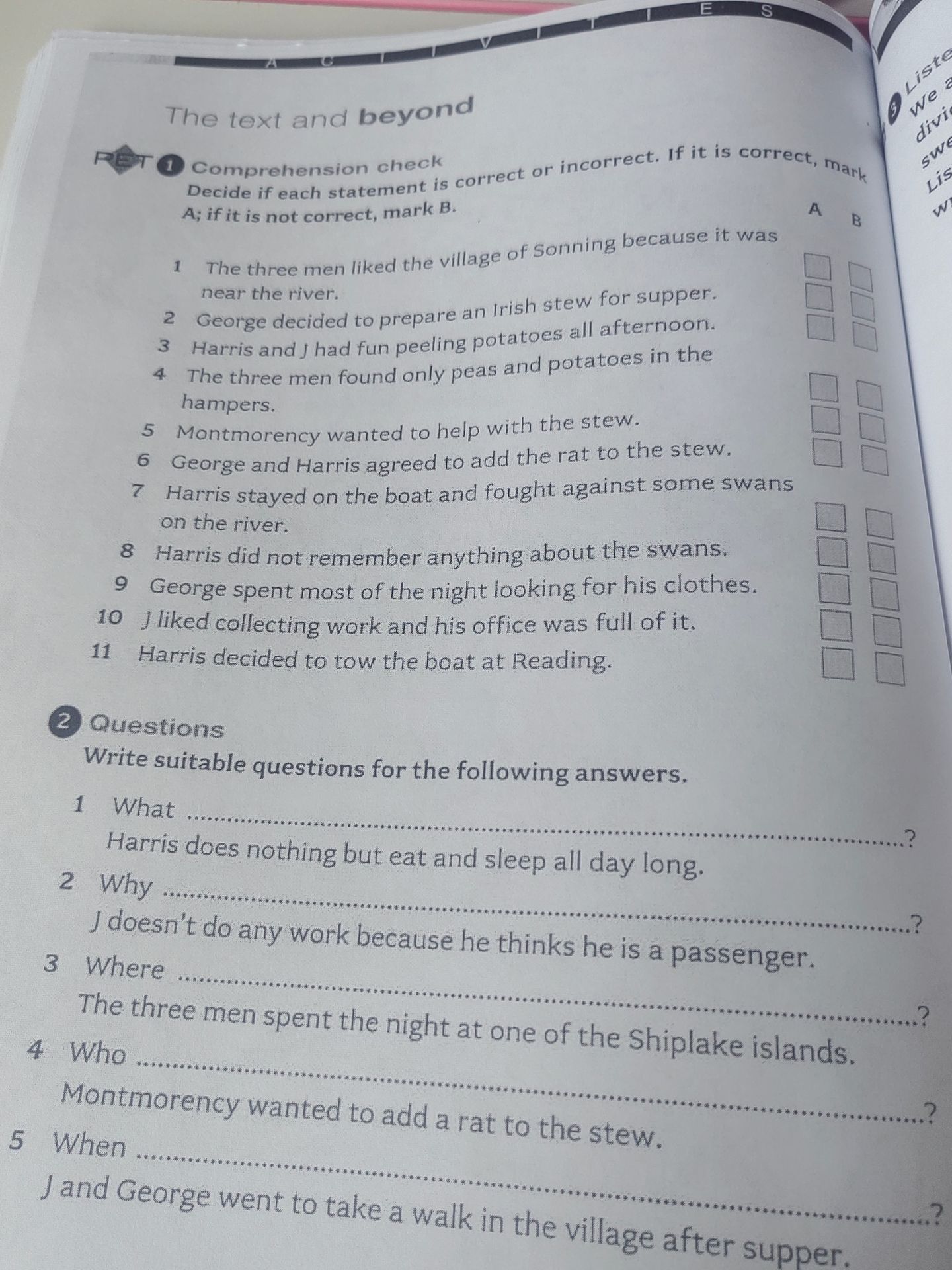 Фото задания: Write suitable questions for the following answers.
