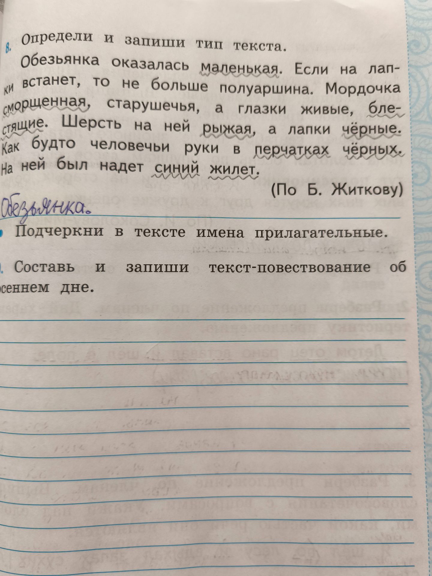 Фото задания: Обезьянка.