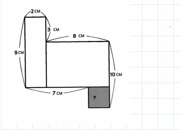 Фото задания: Calculate the area of the shaded square.