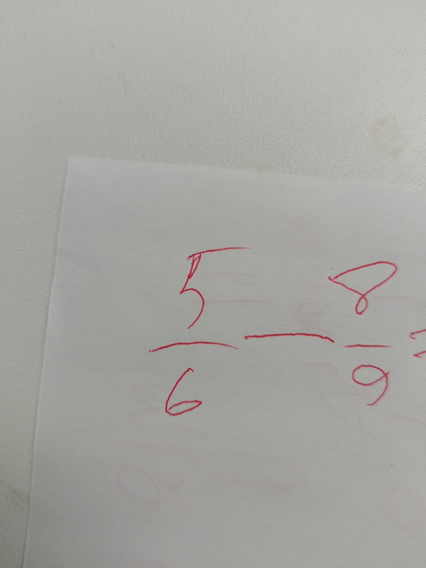 Фото задания: Solve the following problem: $\frac{5}{6} - \frac{8}{9}$