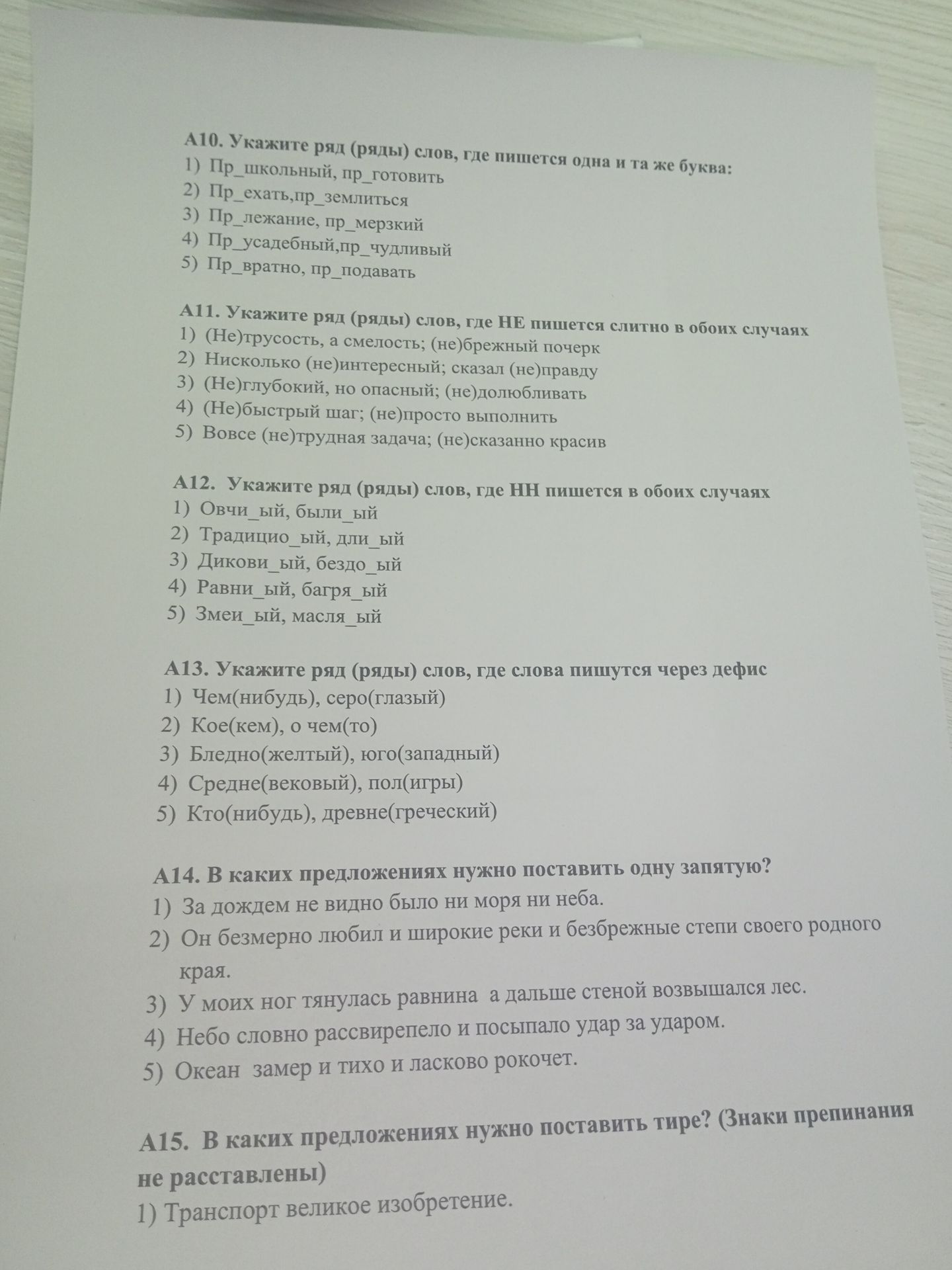 Фото задания: А14. В каких предложениях нужно поставить одну запятую? 1) За дождем не видно было ни моря ни неба. 2) Он безмерно любил и…