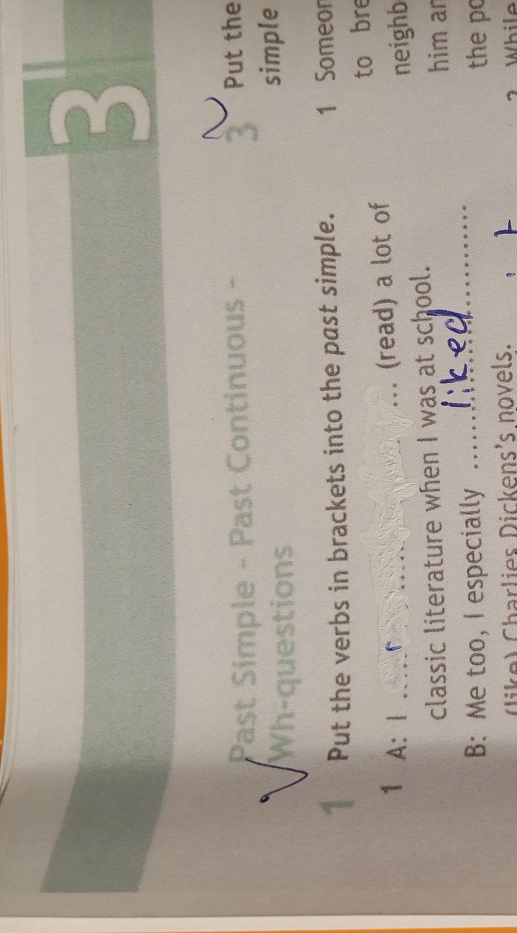 Фото задания: Past Simple - Past Continuous Wh-questions
