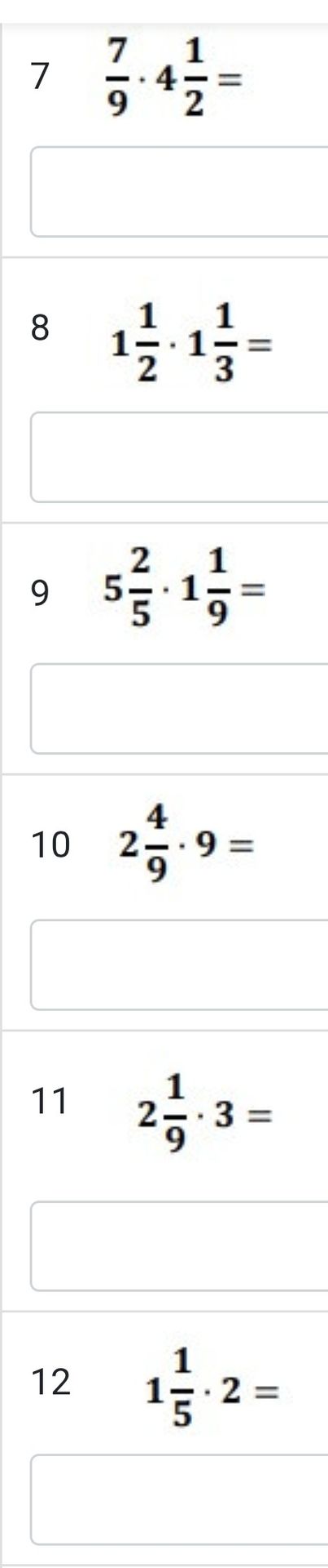 Фото задания: 9 \(5\frac{2}{5} \cdot 1\frac{1}{9} =\)