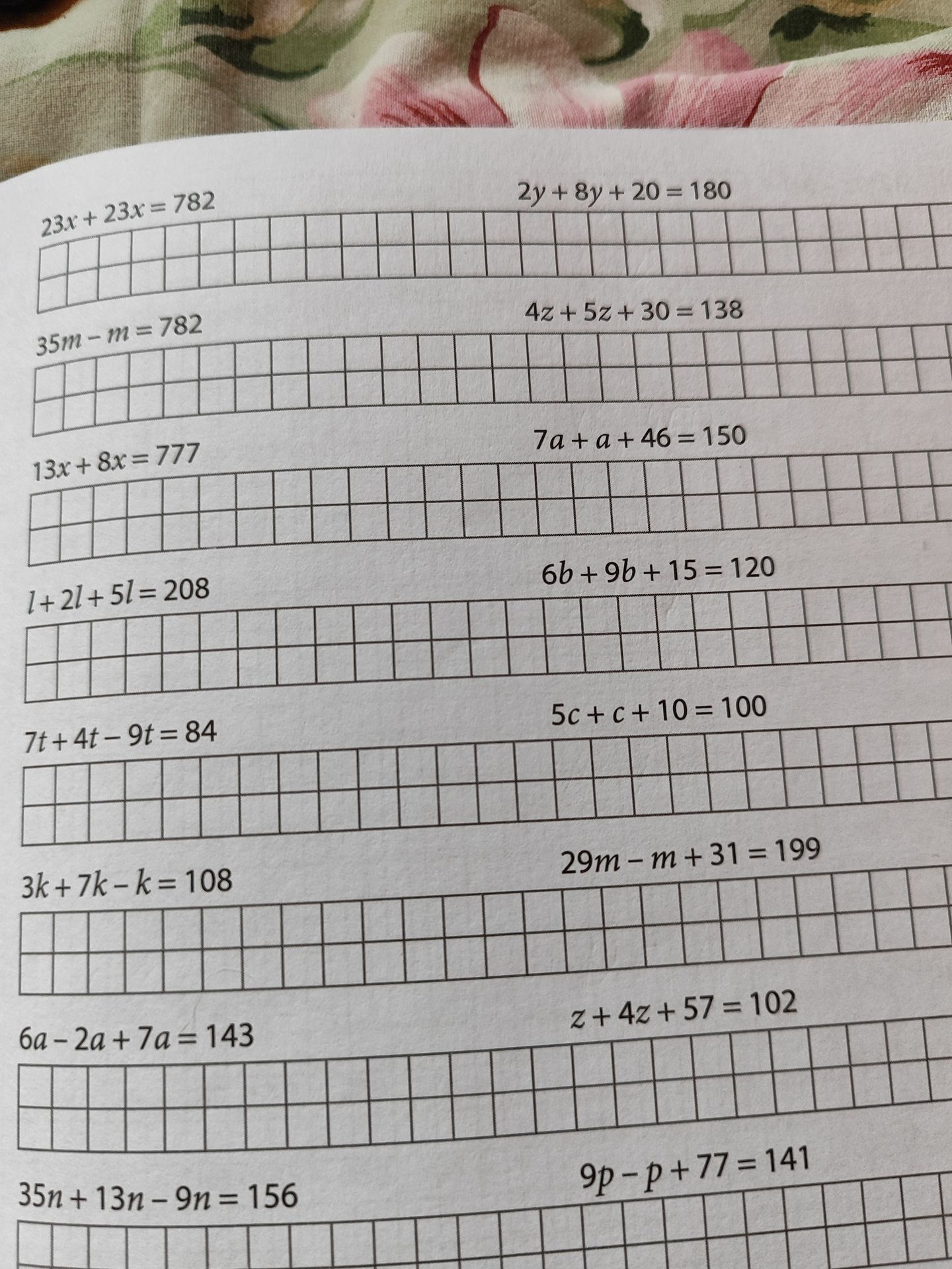 Фото задания: 13x + 8x = 777