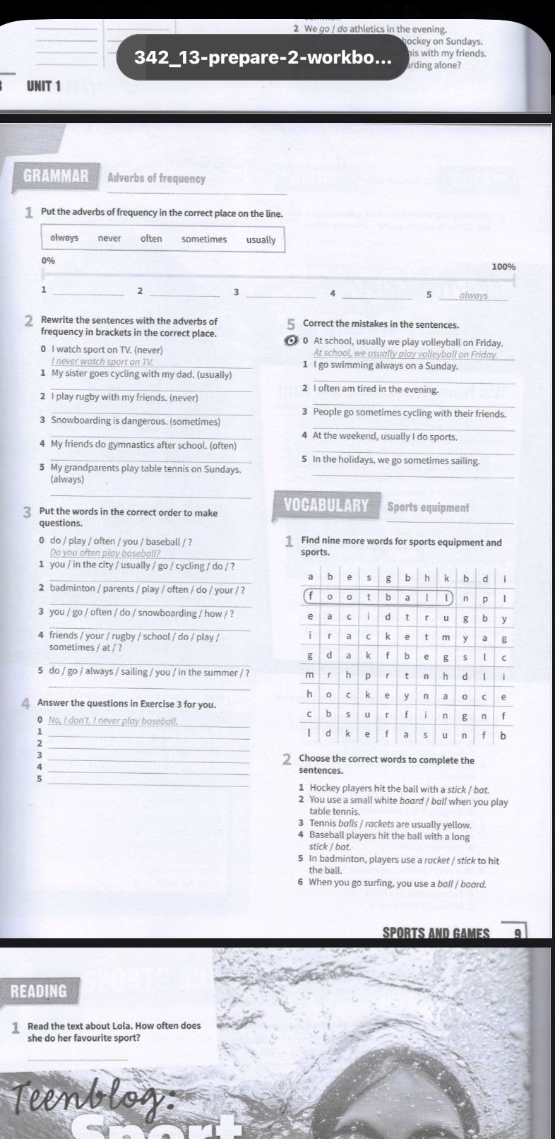 Фото задания: Vocabulary 2. Choose the correct words to complete the sentences.