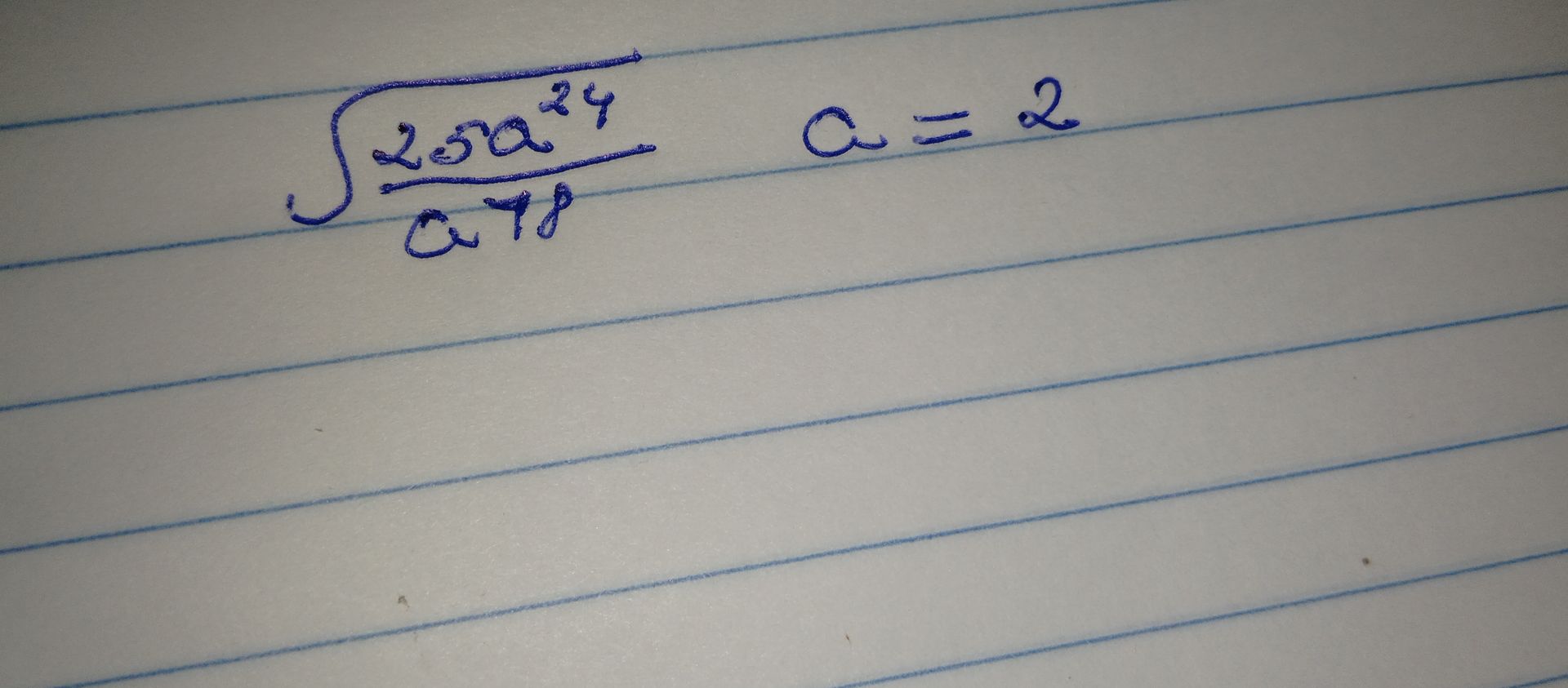 Фото задания: Вычислить интеграл ∫(25a²y)/(a y) dy при a = 2.