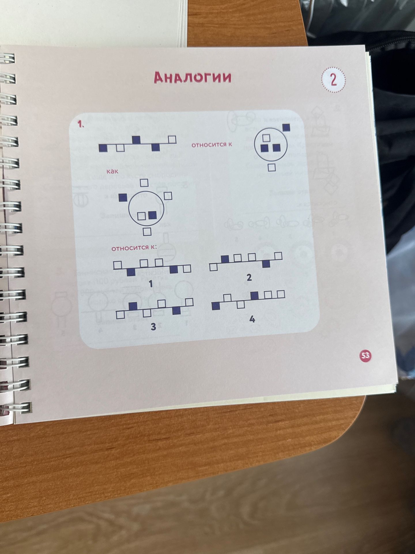 Фото задания: Определите, какой из рисунков 1–4 относится к образцу «как», если рисунок «относится к» показан справа.
