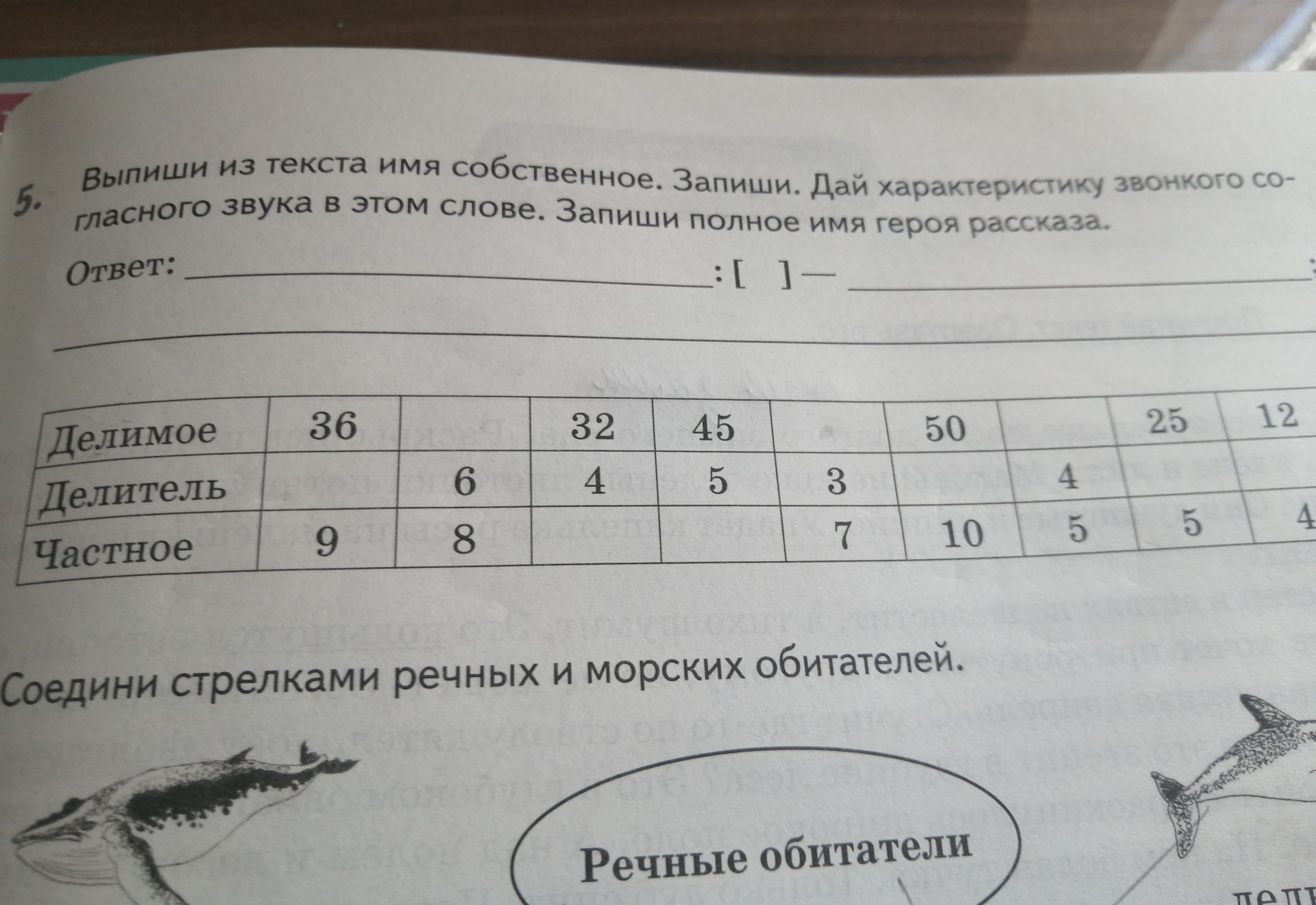 Фото задания: Заполни таблицу: найди делимое, делитель или частное по данным в каждой клетке.