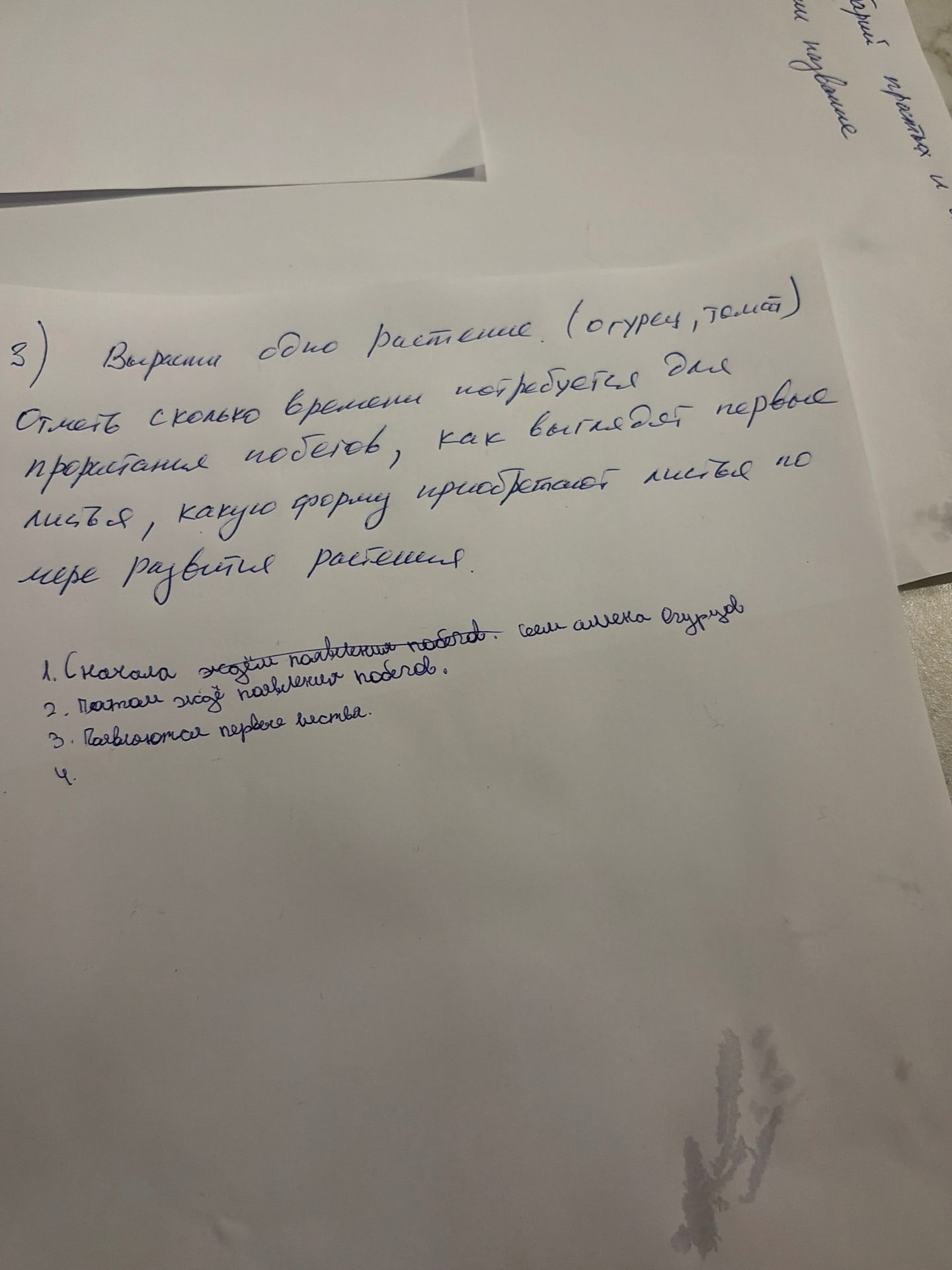 Фото задания: 8) Выращивание обоих растений (огурец, тюльпан). Отметь, сколько времени потребуется для прорастания побегов, как выглядит…