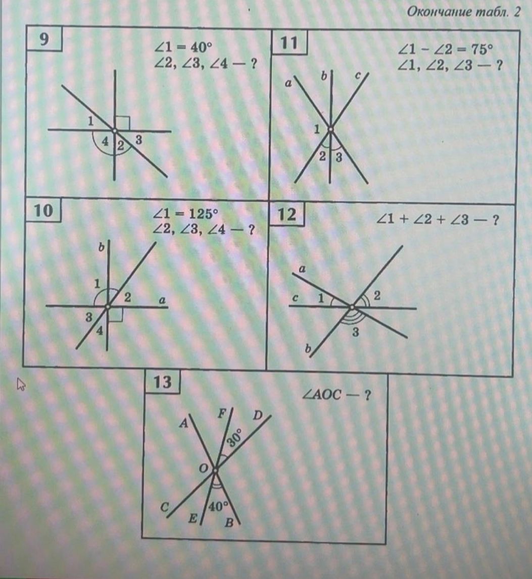 Фото задания: № 10. ∠1 = 125°. Найти ∠2, ∠3, ∠4.