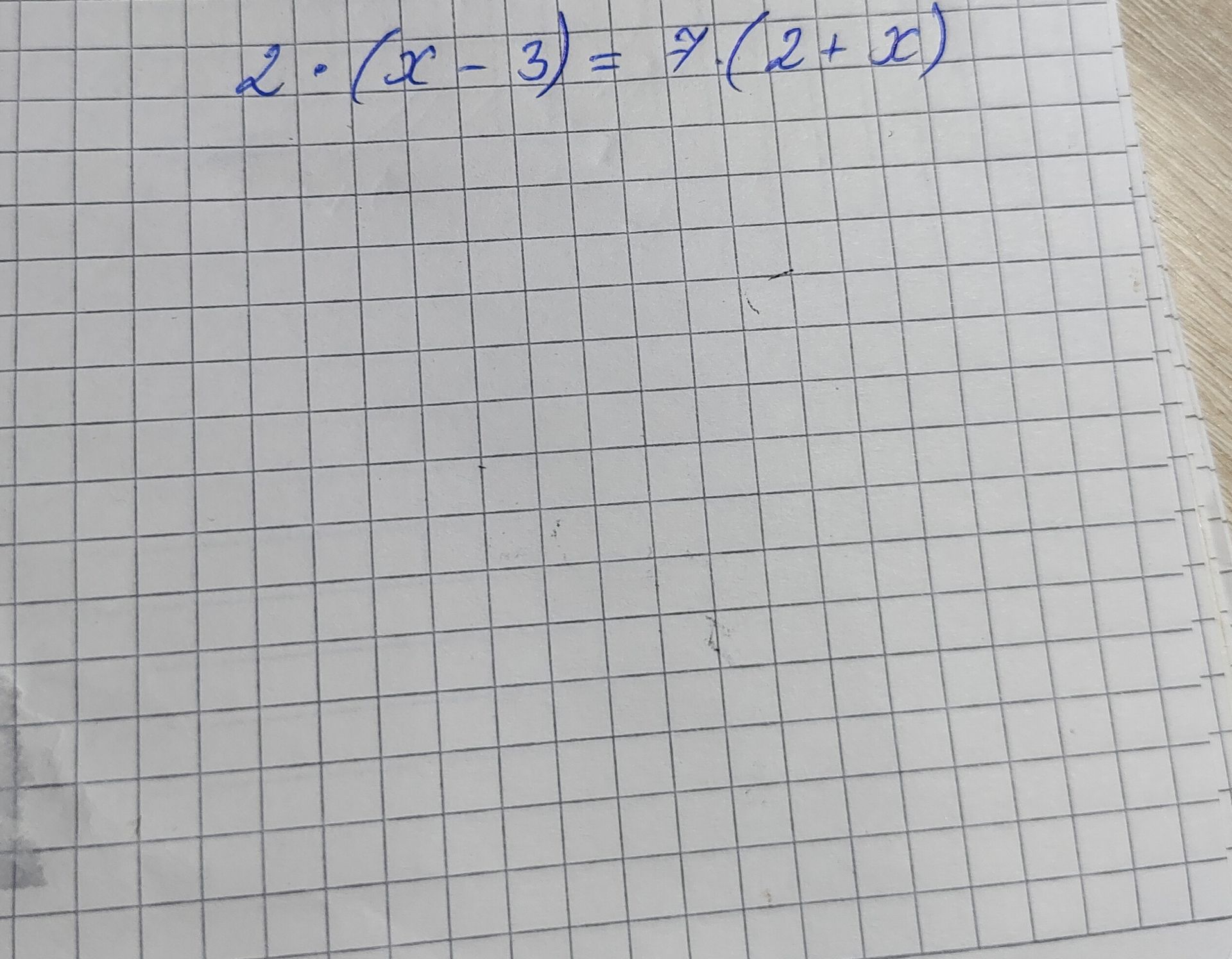Фото задания: Решите уравнение: x² · (x − 3) = 2 · (2 + x).