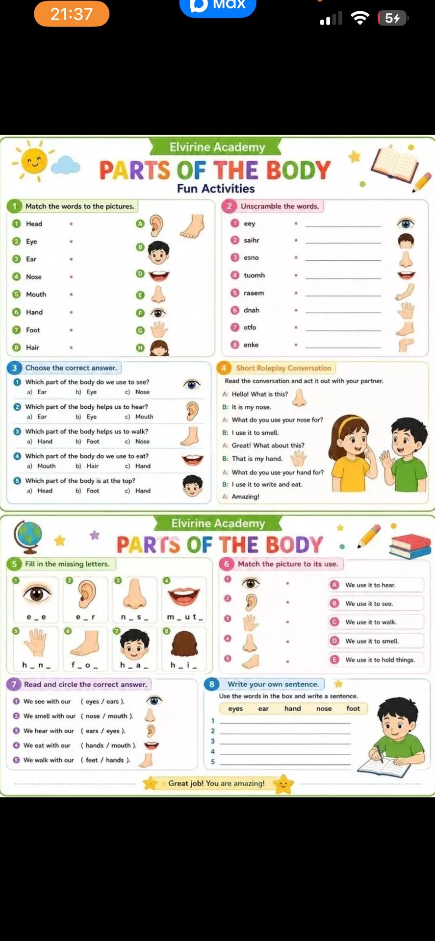 Фото задания: 4. Short Roleplay Conversation. Read the conversation and act it out with your partner: A: Hello! What is this? B: It is my…