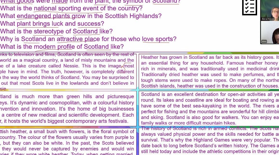 Фото задания: What goods were made from heather, the symbol of Scotland?