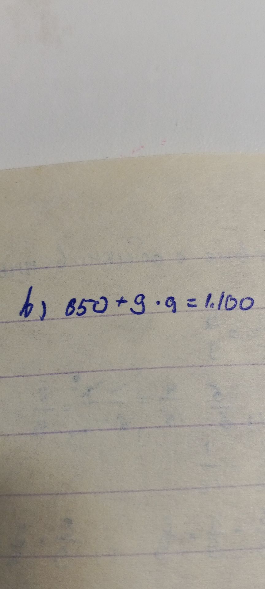 Фото задания: б) 850 + 9 · 9 = 1100