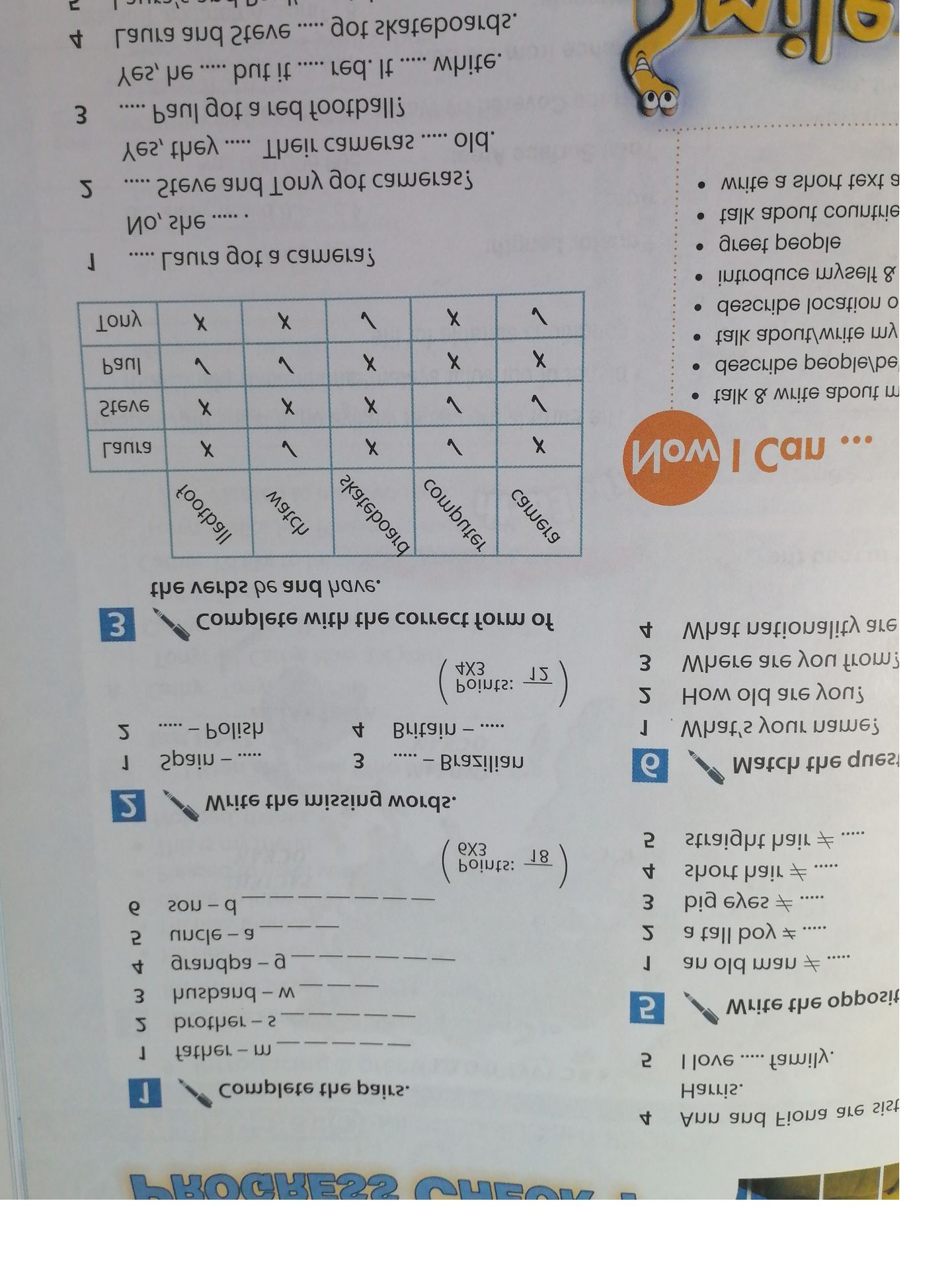 Фото задания: 7. Complete the table with the correct forms of have got.